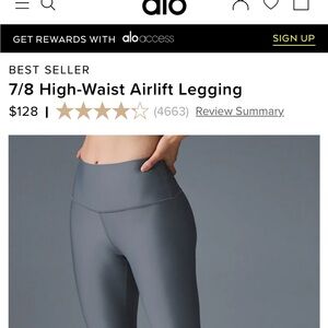Alo 7/8 high waist airlift legging